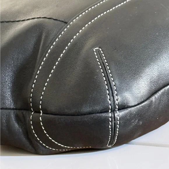 Authentic Coach Vintage Legacy SoHo Black Leather Crossbody Shoulder Bag - Picture 10 of 16